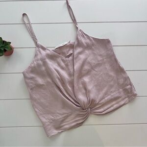 Pink Cami Crop Top small